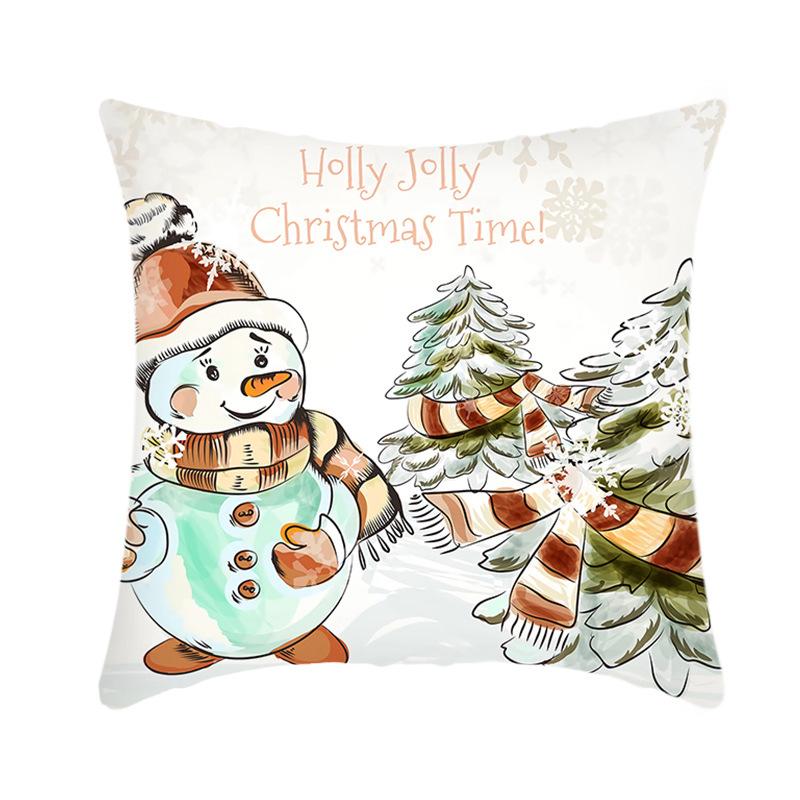 Weihnachtskissenbezüge Grenzüberschreitend Feiertagshaus Sofa Büro