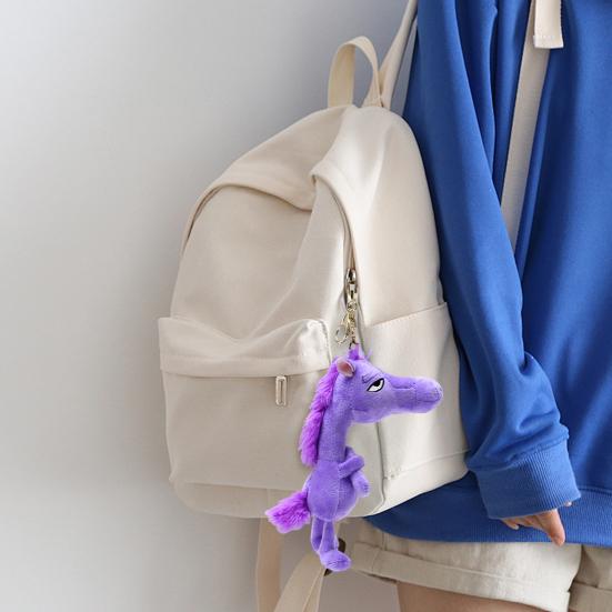 2026 Year of The Horse Plush Keychain Lucky Mascot Toy Pendant for Bag Car Backpack Cute Pony Doll Ornament