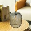 Battery Operated Hanging Lamp Cordless Decorative Pendant Light   Metal Mesh Lanterns for Home Garden Patio Indoors Outdoors