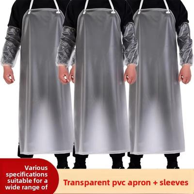 Translucent Kitchen Apron Waterproof Work Apron New Cafeteria Apron for Men Women