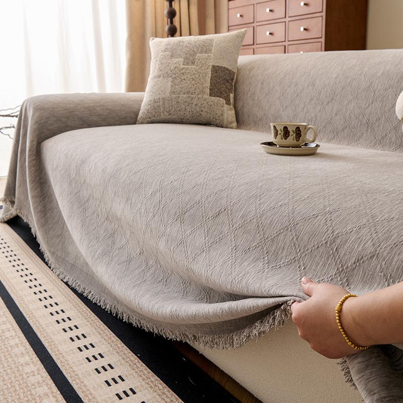 Nordic Chenille Sofa Towel Cover All Season Universal Sofa Throw Blankets Non Slip Pets Kids Anti-dirty Recliner Armchair Covers