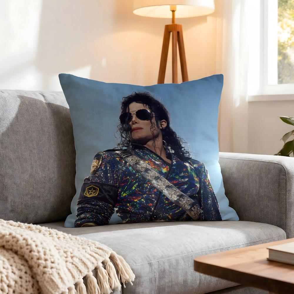 Sänger Michael Jackson Kissenbezug 1 Stück Dekorative Bezüge Weiche Kissenhülle Für Sofa Couch Dekoration 40X40 45X45 Kissenbezüge