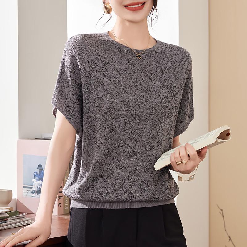 

Elegant Women s Summer Short-Sleeve Top 120
