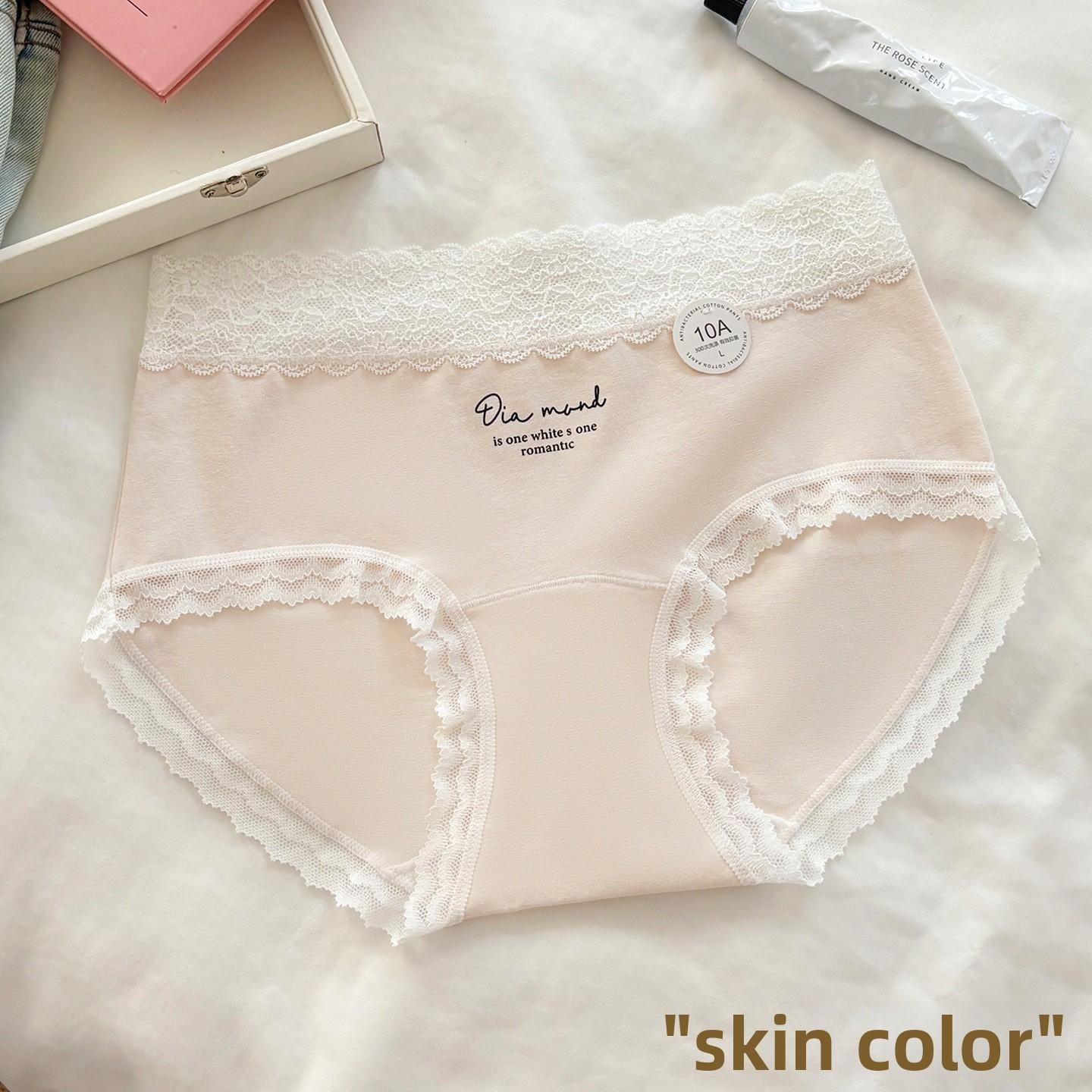 

Women s New Summer Sweet Fresh 10A Antibacterial Cotton Extended High Waist Briefs XL