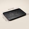 Rectangular Plastic Vanity Tray Bathroom Organizer Perfume Tray Stackable Makeup Organizer Cosmetic Storage Box Desk Accessories