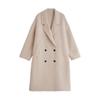 Chuyu Women's 2025 Winter Luxury Camel Wool Blend Long Overcoat