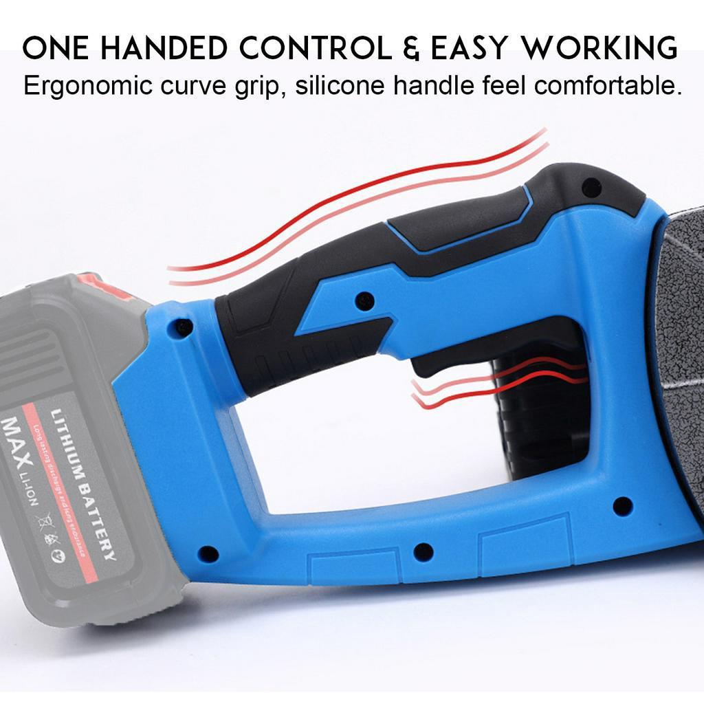 16" Cordless Chainsaw Electric Chain Saw 2800W Tree Saw For 18V Battery Blue/Yellow