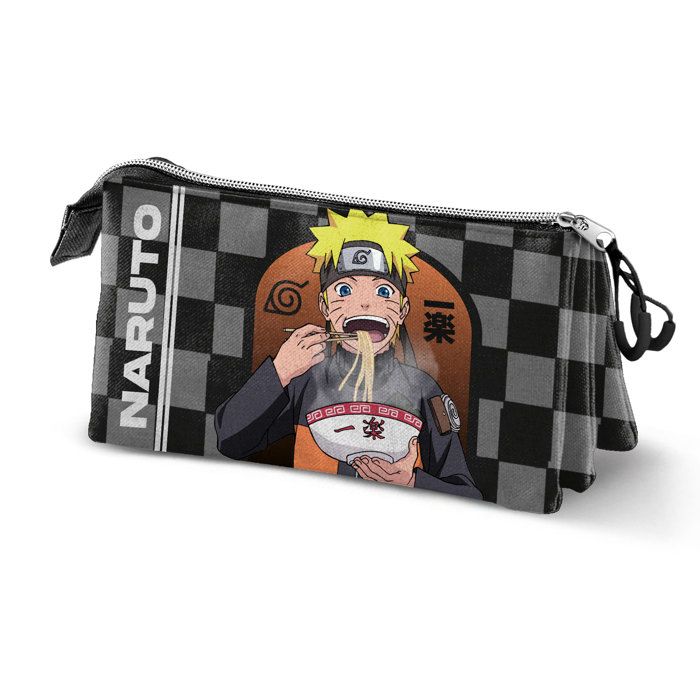 Trousse Triple - Naruto Ichiraku - Noir - Taille Unique nero