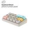 Temporary Parking Card Keyboard Shape Cellphone Number Plate Car Dashboard Telephone Number Plate Car Interior Accessory