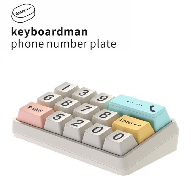 Temporary Parking Card Keyboard Shape Cellphone Number Plate Car Dashboard Telephone Number Plate Car Interior Accessory