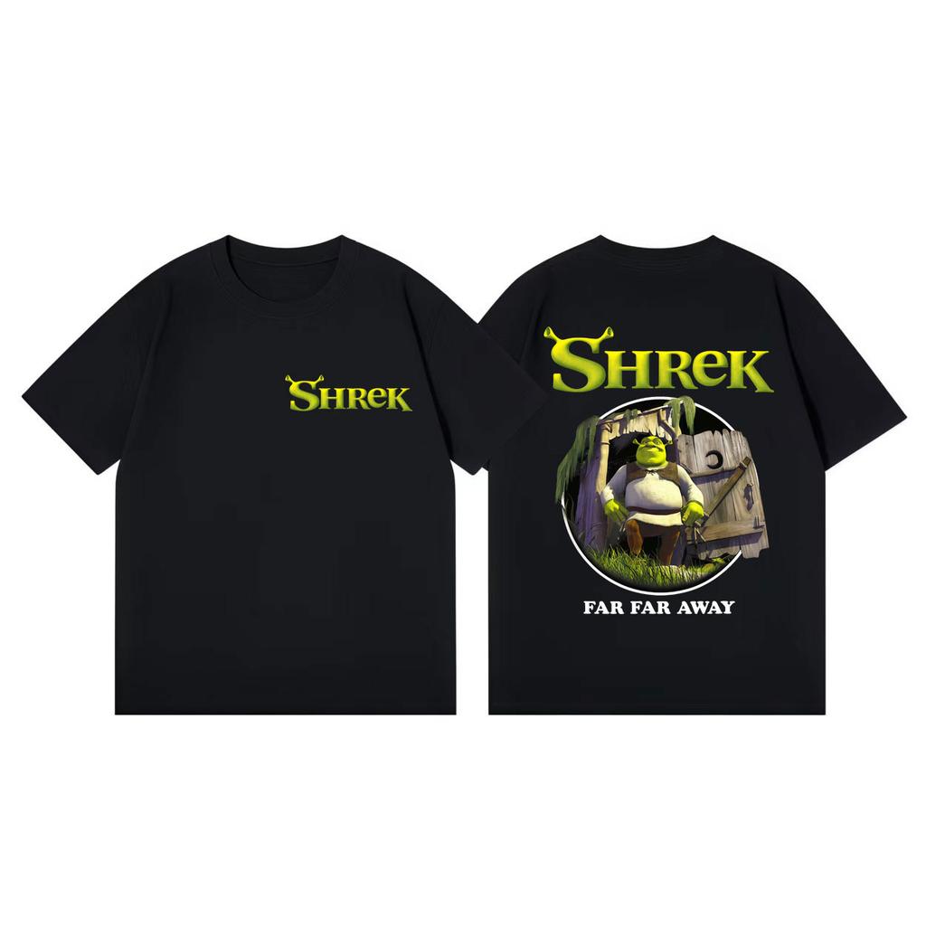 Shrek Far Far Away Funny Meme Tshirt Unisex Women High Quality Fashion Oversized Tshirts Summer Casual Loose 100cotton T Shirts
