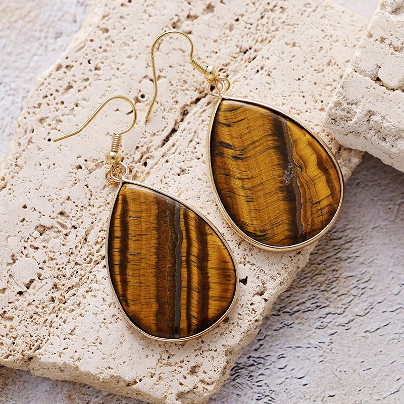 Bohemian Simple Water Drop Crystal Pendant Earrings Earrings Fashion Jewelry