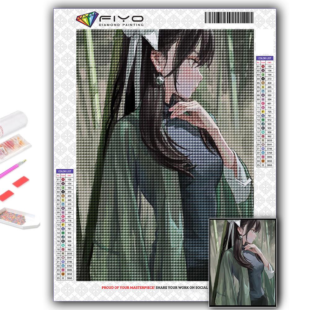 5D DIY Diamond Embroidery Chinese Style Anime Characters Diamond Painting Mosaic Home Decoration