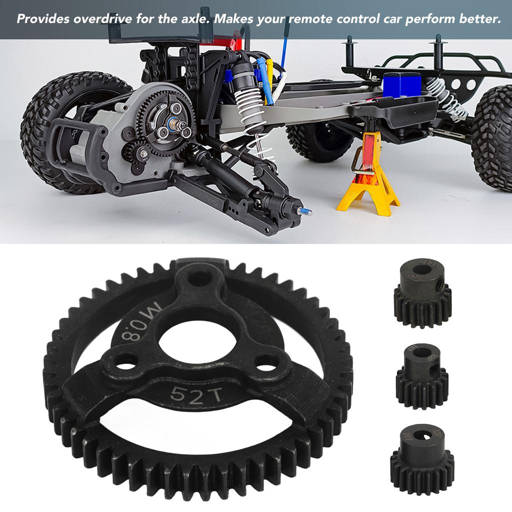 RC Car Spur Gear 32P 0.8M Pinion Steel 52T 16T 18T 20T for Traxxas Slash 2WD 1/10