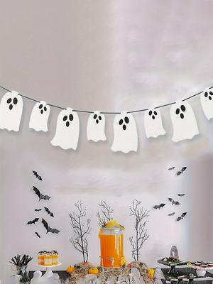 1 zestaw - Flaga Ducha na Halloween - dekoracja nawiedzonego domu, odpowiednia do dekoracji domu na Halloween na imprezach i wydarzeniach