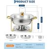 Chafing Dishes for Buffet,  Buffet Servers and Warmers , Round Chafing Dishes with Glass Lid, Stainless Steel Food Warmers for Parties, Banquet