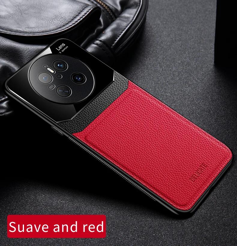 EUCAGR Acrylic PU Leather Case For Huawei Mate 70 60 50 40 30 Pro Camera Protect Phone Cover for Huawei Mate 70Pro Frame Coque