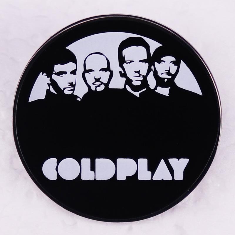 Rock Band Brooch Badge - Music Gift Accessory