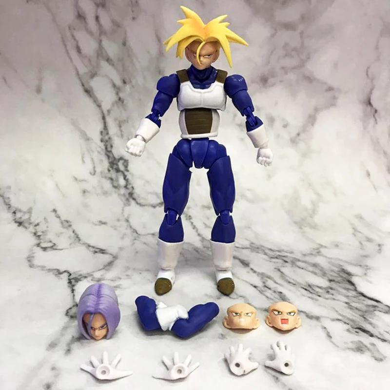 SHF Dragon Ball Z Figure Super Saiyan Trunks Action Figure Movable PVC Collection Anime Future Boy Torankusu Figures Model Toys