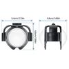 AntiFog Ventilated Lens Protectors for X5 Camera Tempereds Glass Cover With Secure Snap On