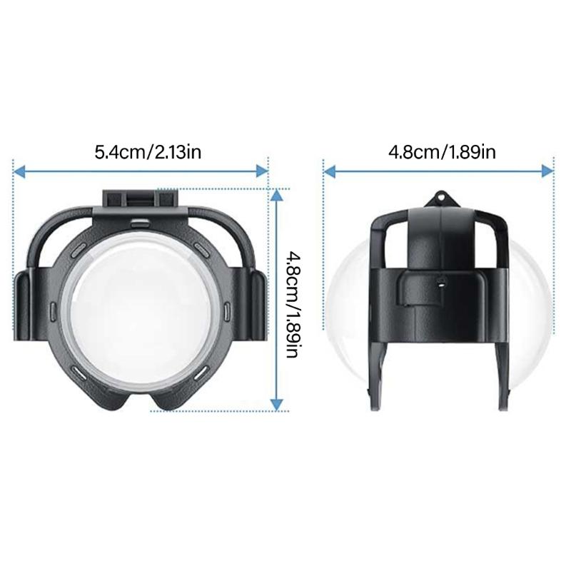 AntiFog Ventilated Lens Protectors for X5 Camera Tempereds Glass Cover With Secure Snap On