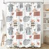 Adorable Cartoon Cat Bird Print Shower Curtain Waterproof Fabric Home Decor For Bathroom Accessories In Various Sizes!