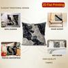2D Abstract Black & White Patterned Throw Pillows Pattern Cushion Cover Suitable For Sofa Bedroom Car Pillow Cover