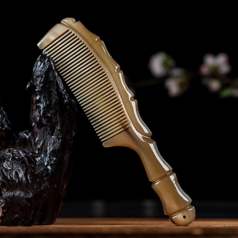 Гребень из натурального рога яка в стиле бамбуковых суставов Yiqishan