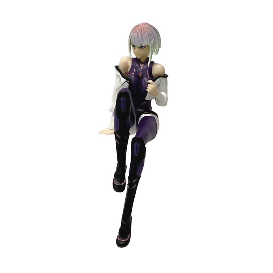 Auf Lager Angebot Cyberpunk Lucy 17cm Sitzende Pose PVC Anime Figur Sammlermodell Spielzeug Geschenk Neujahrsgeschenk