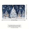 4Pcs Bathroom Shower Curtain Set Elk Christmas Tree Print Bathroom Curtain With 12 Hooks Non Slip Rugs Toilet Cover Mat Bathroom Partition