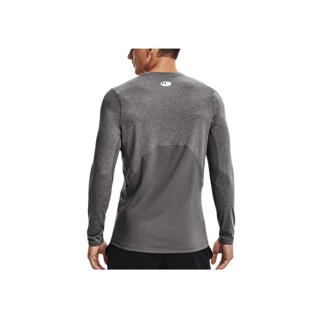 Under Armour Casual Breathable Round Neck Printed T-Shirt Men Tops Gray 1366068-020