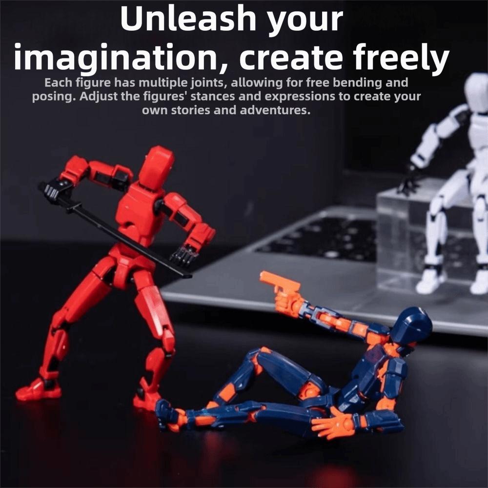 Multi Joint Mobile Action Figure Handheld Toy Movable Doll Multi-Jointed Robot  Collectible Display