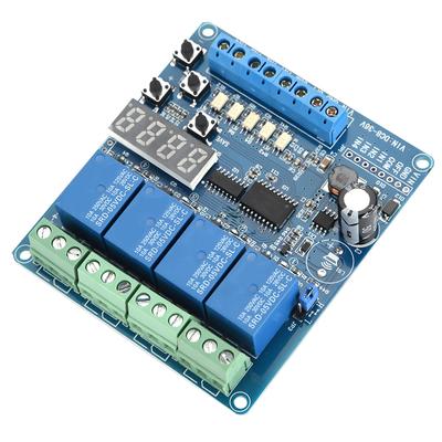836V 4-Kanal Multifunktions Zeitrelais Schnittstellenboard Modul Optokoppler LED