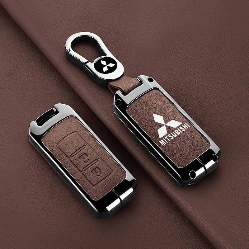 Zinc Alloy Car Key Shell Modified Flip Folding Key Case For Mitsubishi ASX LANCER Pajero Sport Outlander Eclipse Cross Keychain MQ9