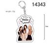 BLACKPINK Acrylic Double-Sided Keychain: Lisa, Jisoo, Jennie, Rosé