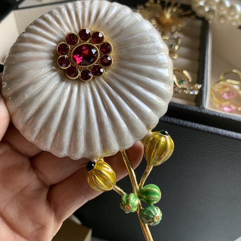 Daisy Lady Western Vintage Antique Brooch - European & American Style