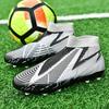 Große Größe 47 46 Schnürlose Fußballschuhe für Herren Damen Hochwertige Fußballschuhe Teenager Rutschfest Outdoor-Sportschuhe