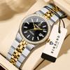 Ladies Casual Quartz Wristwatch Accurate Luxury Waterproof Steel Strap Auto Date Fashion Watch for Women