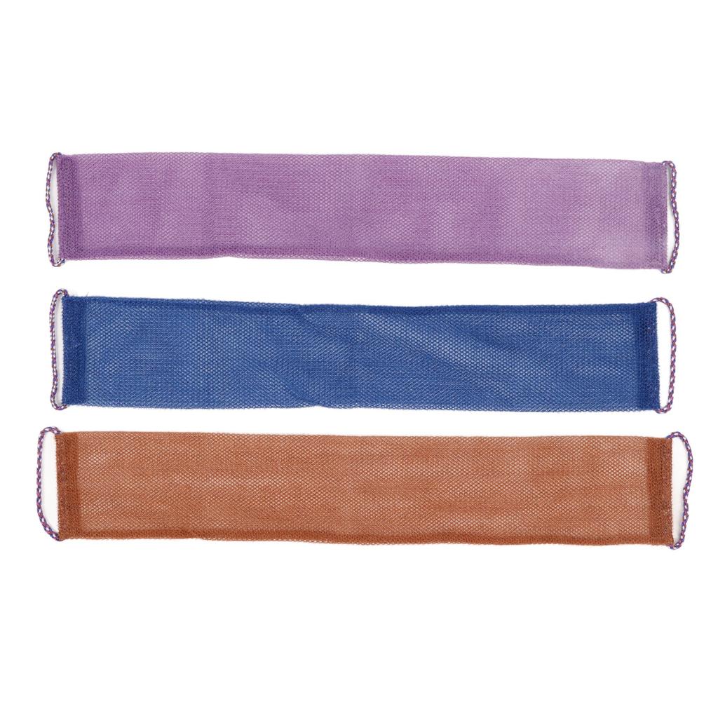 3pcs Exfoliating Back Scrubber Nylon Extended Deep Cleaning Skin Massages Body Scrubber Towel for