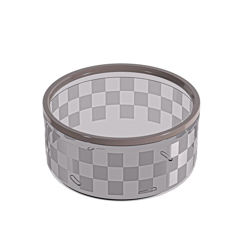 

Cute Hair Accessory Storage Box Press and Flap Cover Hair Tie and Rubber Band Organizing Box Hair Clip and Hair Band Jewelry Box [Round] No cover сірий/прозорий