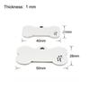 Hollowed Paw Shaped Collar  Pendant Engraved Dog Name Label Stainless Steel Shiny Puppies Tags