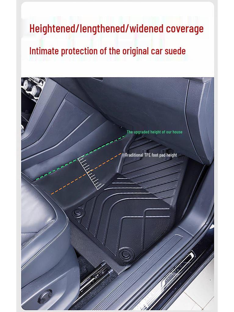 MG4 Floor Mats - Scratch-Resistant, Anti-Slip, Odorless TPE Material, Fits 2025 Model, Eco-Friendly