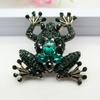 Fashion Frog Shape Full Diamond Alloy Clothing Backpack Corsage Hot Sale Rhinestone Brooch