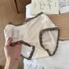 Female Spring and Summer Retro Polka Dot Ice Silk Lace Edge 10A Antibacterial Briefs