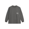 Li Ning Badfive Letter Print Loose Round Neck Sweatshirt Unisex Sweatshirt Street-Grey AWDT891-1