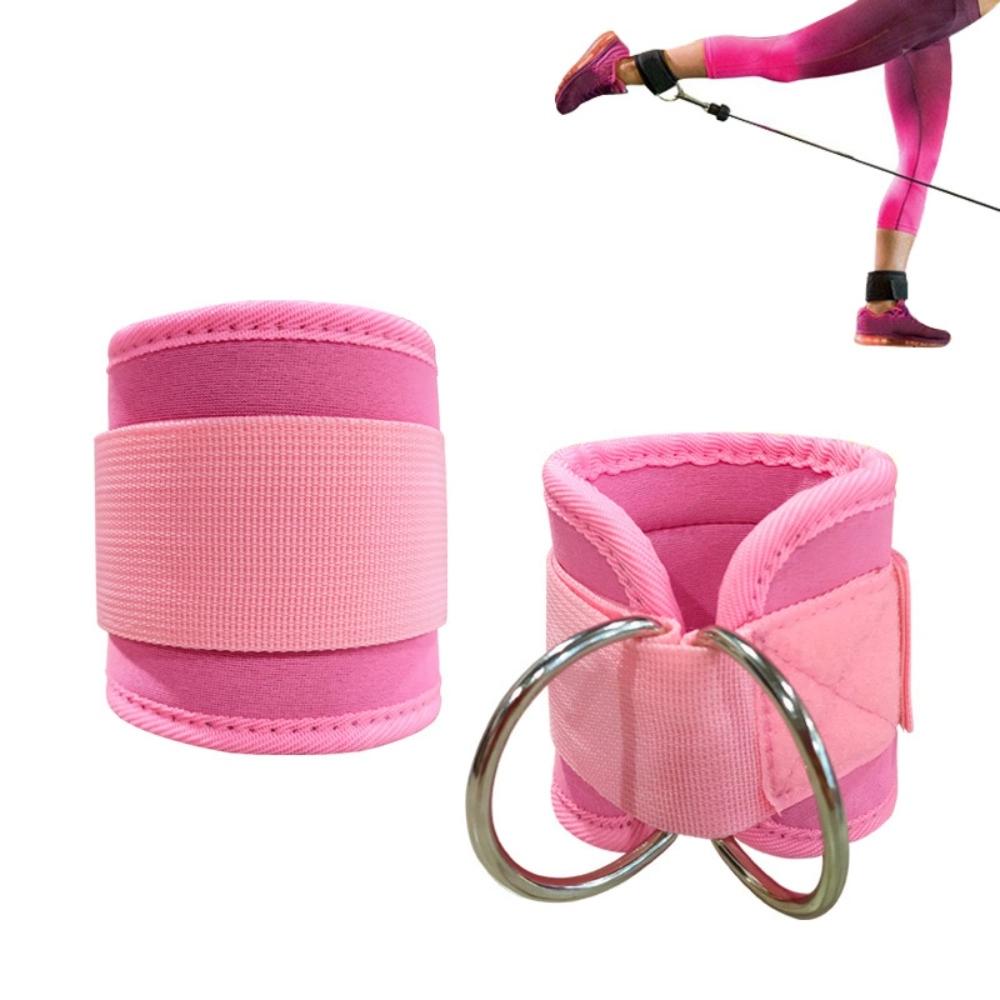D-Ring Glute Kickback Ankle Padded Straps for Cable Machine Ideal Fitness Ankle Covers  Gym