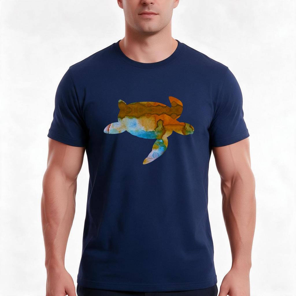 Sea Turtle TShirt Summer Casual Cotton Tee Oversized Streetwear Tops Vintage Graphic Print Loose Fit Short Sleeve
