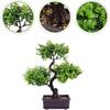 Artificial Bonsai Simulation Green Plants for Home Decoration Faux Potted Plants for Office and Garden No Maintenance Required
