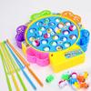 Electric Music Rotating Fishing Disc, Magnetic Fishing Rod Set Puzzle Early Education Toy, Children'S Interactive Toy