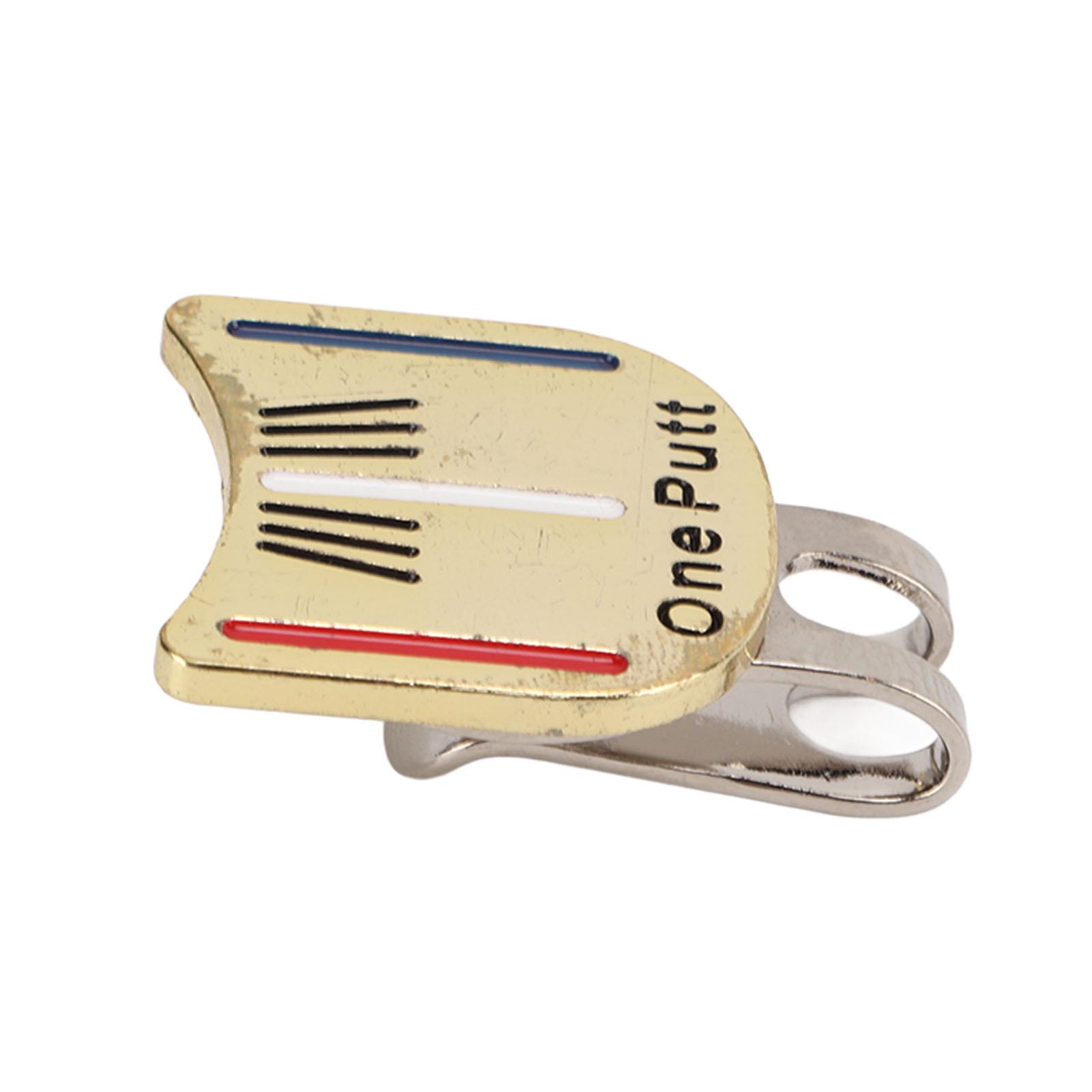 

Magnetic Golf Hat Clip Magnetic Golf Ball Marker Golf Hat Clip with Ball Mark Golfer Accessory Golden